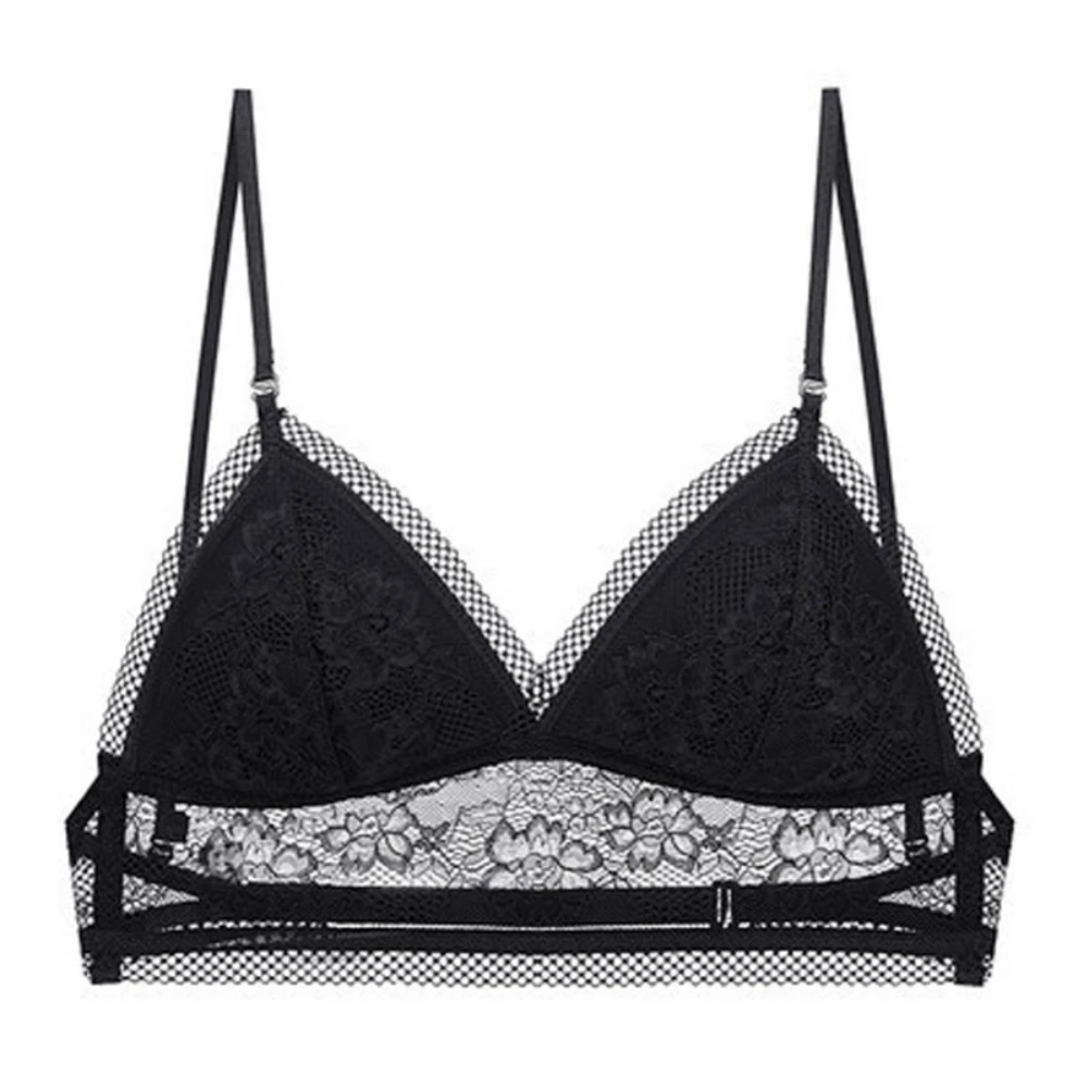 

Backless Sexy Bra For Women Seamless Bralette Low Back Triangle Cup Invisible Boneless Bras For Dress Soft Thin Underwear