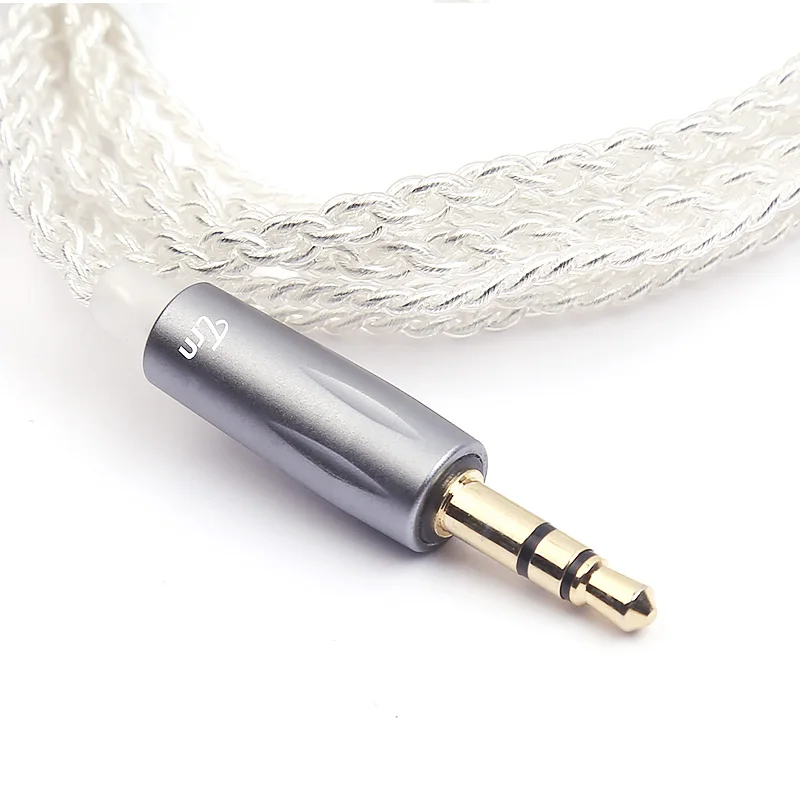 Кабель для наушников TRN A2 с посеребренным покрытием 0 75 дюйма 78 штырь MCX VX V80 V20 V10 AS10