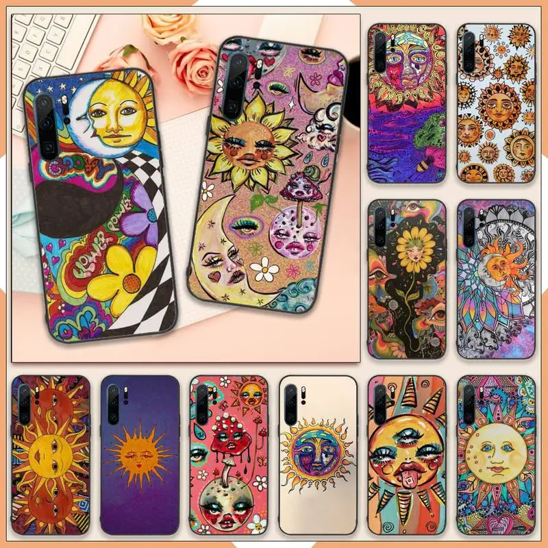 

Indie Hippie Art Phone Case For Huawei P40 P20 P30 lite Pro P Smart 2019 Mate 40 20 10 Lite Pro Nova 5t