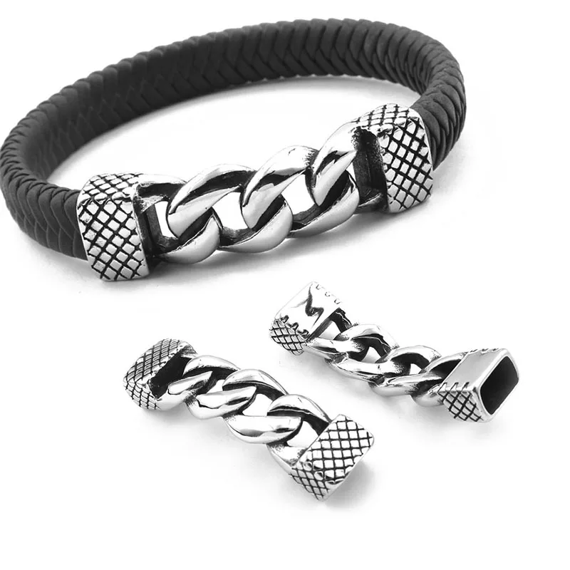 1 шт. мужской браслет из нержавеющей стали 12 х6 мм|Ювелирная фурнитура и