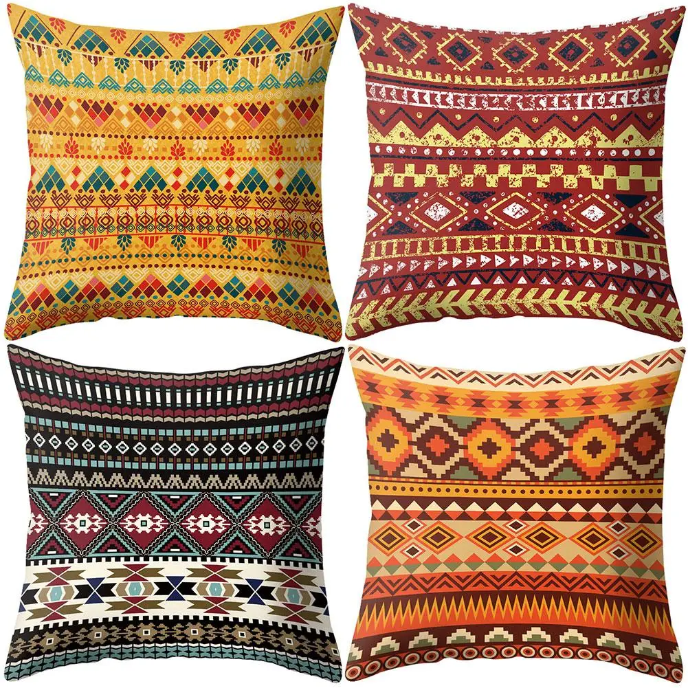 Новое поступление наволочка в полоску с богемным принтом для дивана кровати