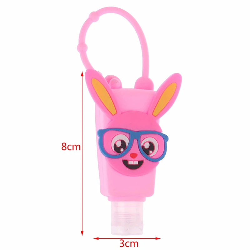 

30ml Cartoon Dragon/Ball/food shape Silicone Mini Hand Sanitizer Disposable No Clean Detachable Cover Travel Portable Safe Gel
