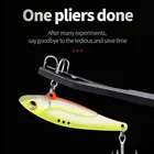 Портативные складные многофункциональные рыболовные плоскогубцы, ножницы из нержавеющей стали, резак для лески, Съемные Металлические плоскогубцы