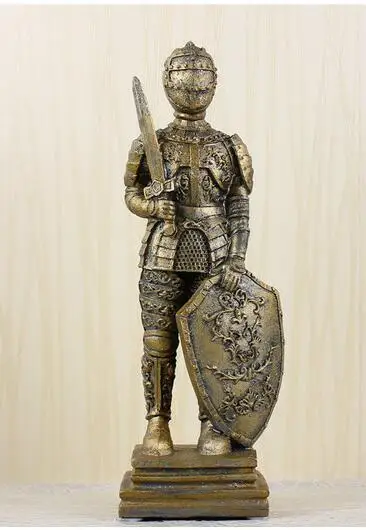 [MGT] средневековая Европейская Оловянная скульптура самурайского воина/кукла