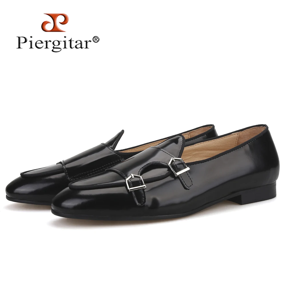 Мокасины Piergitar мужские из натуральной кожи туфли ручной работы с металлической