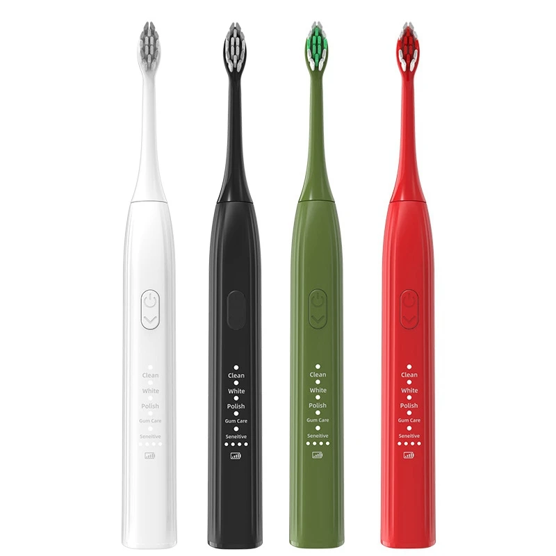 

Ultrasonic Electric Toothbrush Smart Timer -Toothbrush 2 DuPont Brush Heads & Travel Case Whitening Teeth Brush