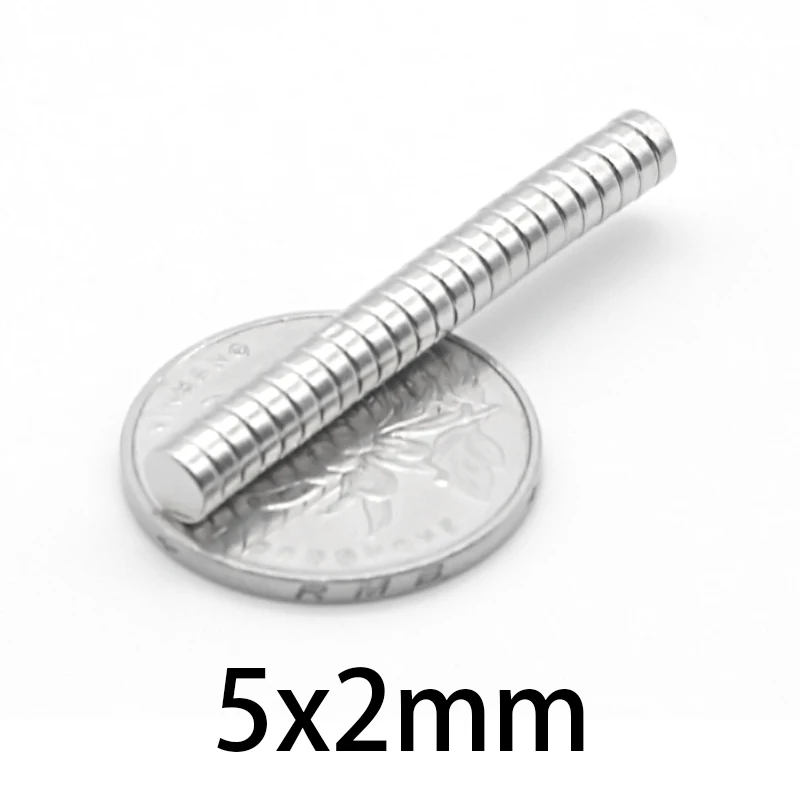 50-1000 шт. 5x2 мм n35 NdFeB магнит редкоземельные магниты диаметром 5*2 маленькие круглые