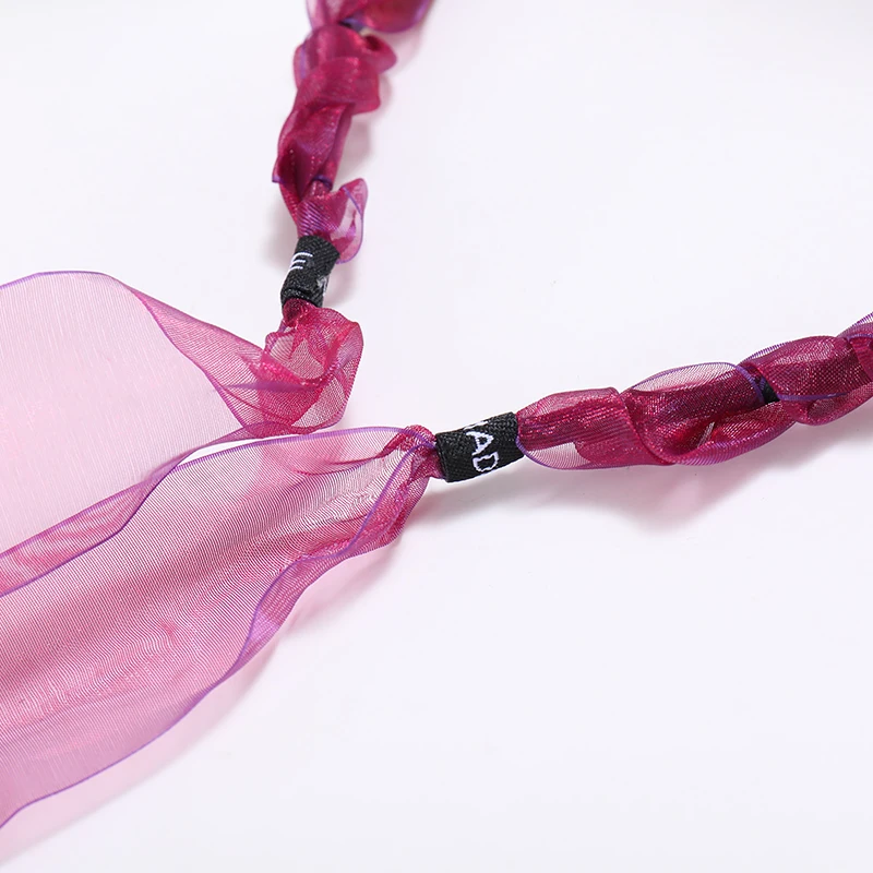 

New Women Elegant Flower Chiffon Long Streamer Streamer Hairbands Girls Silky Satin Hair Hoop Headband Fashion Hair Accessories