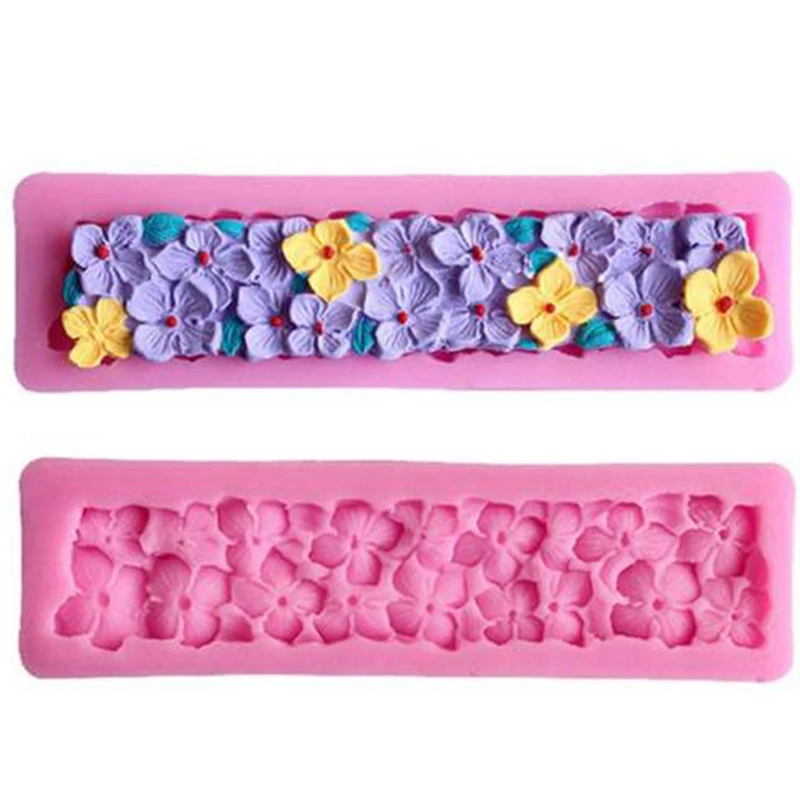 

лепестки цветы силикагель пресс - форма DIY торт выпечка декоративная тянучка пудинг шоколад плесень ювелирный гипс аромат плесень