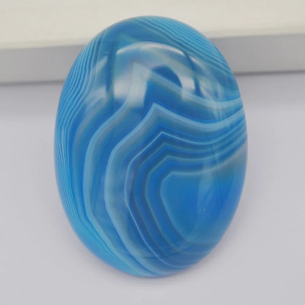 Blue Veins Agate 40x30 мм Опал/кварц/Родонит/тигровый глаз/содалит/Лапис/камень/Песчаник/авантюрин/камень Сердолик Овальный шарик кабошон кабина драгоценный камень 1 шт - Цвет: Blue Veins Agate