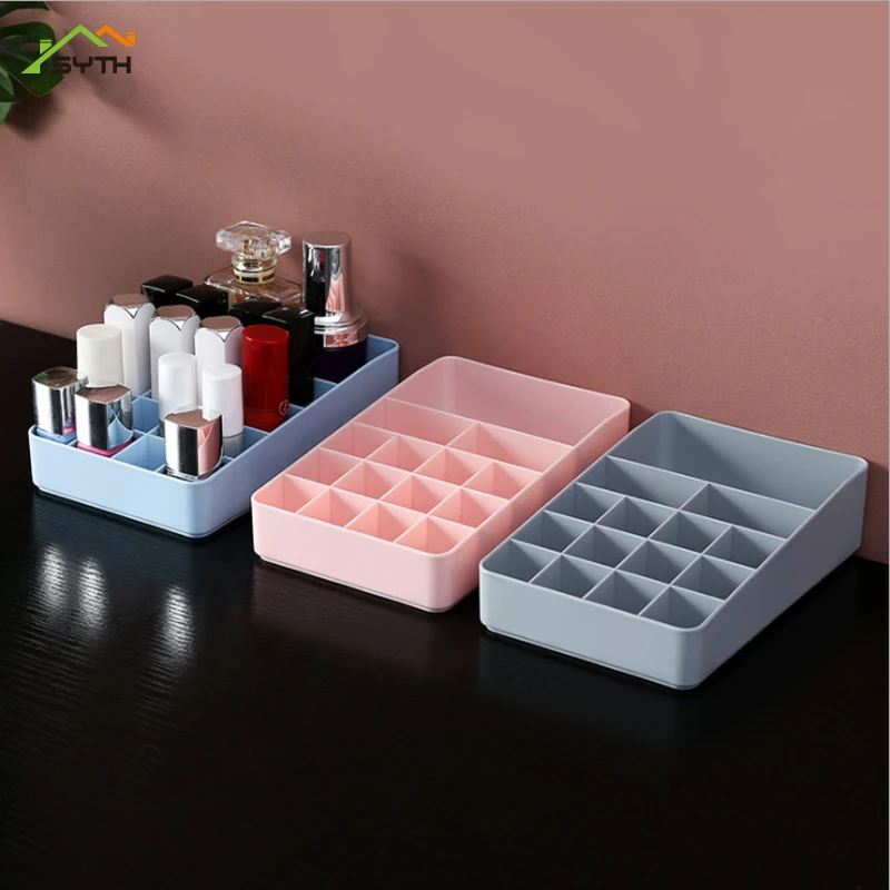 

Organizer compartment cosmetics storage box plastic jewelry box lipstick box creative nail polish desktop dressing box