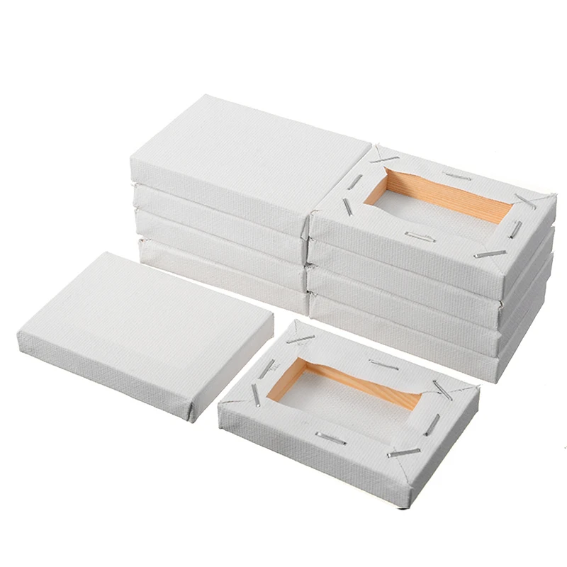 10 шт. 5*7 см белого цвета в виде мини растягивается искусства доска хлопок