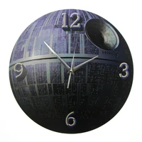death star wall art clock wall clock modern dsign planet wall clocks fictional mobile space sations kids bedroom decor gift