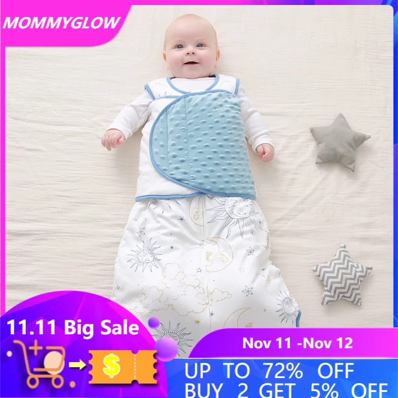 

Осенний детский спальный мешок, зимние детские пеленки, теплый мультяшный мягкий одеяло для малышей, детская одежда для новорожденных 2021