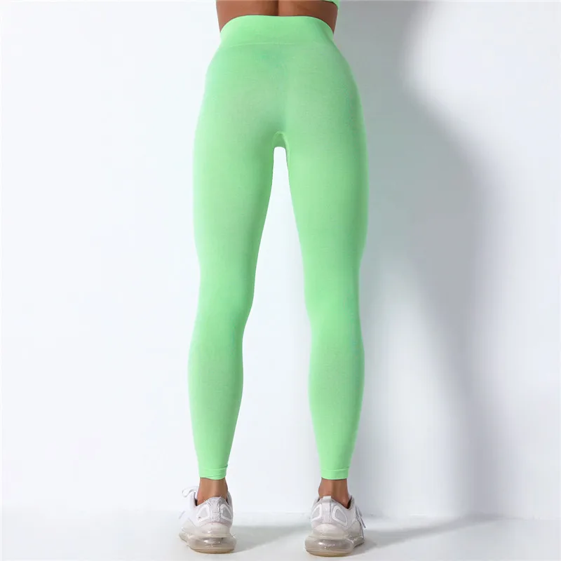 

Women 20% Spandex Pants High Waist Seamless Leggings For Women Gym Legging Super Stretchy Fitness Leggings Solid Colur Jogging T