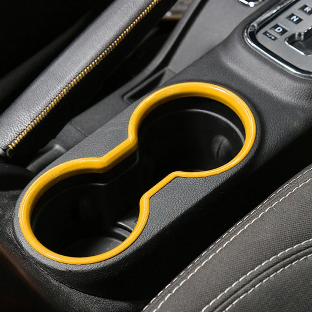 18 шт. полный комплект желтых декоративных накладок на дверную ручку для Jeep Wrangler Jk