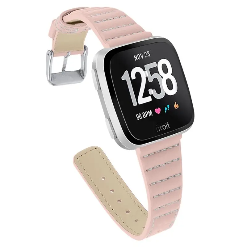 

Replacement Watch band Leather wrist Watchband Strap Bracelet Belt for fitbit versa lite/versa Smart Watch wristband 2018 New
