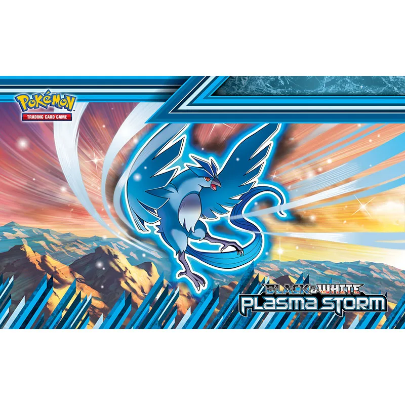 

Bandai Pokemon Animal Monsters Mat Trading Card Game Playmat PTCG Large Board Gamer Mouse Pad Articuno Bird Plasma Storm