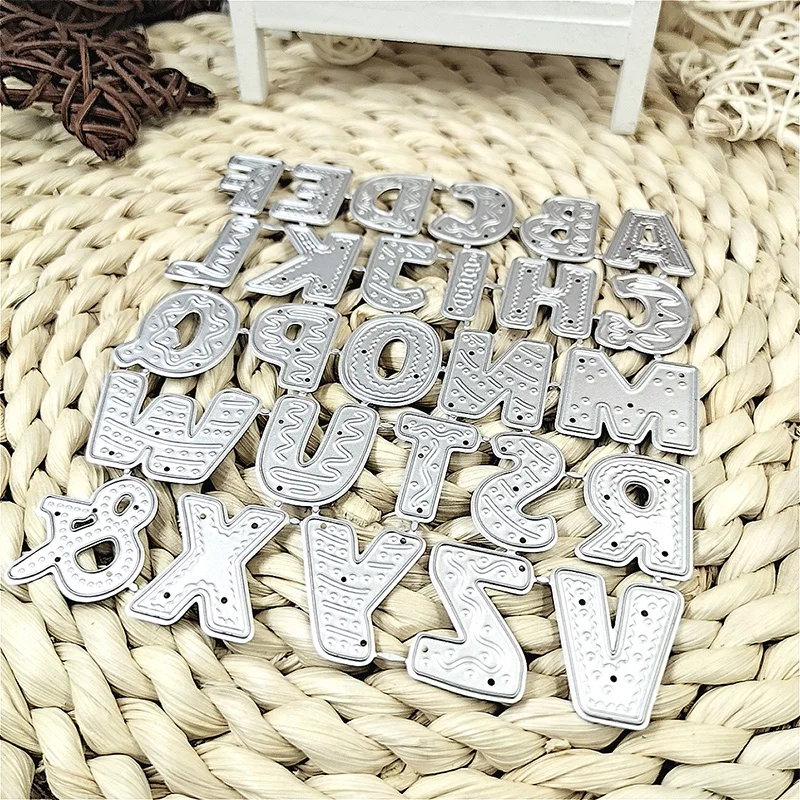 Deguang capital letter metal cutting die 27 pieces set DIY scrapbook paper card template embossing decoration craft handmade | Дом и сад