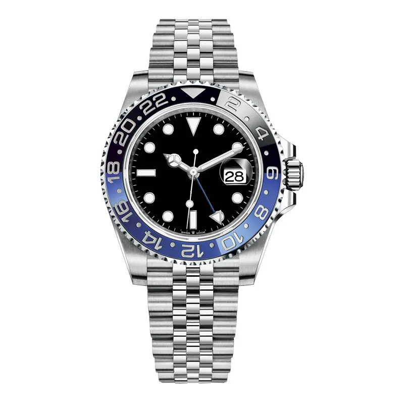 

Men's Automatic Mechanical 40MM GMT Master II 126710 BLRO Coke Real Ceramic 904L SS Noob 1:1 Best Edition on Bracelet A3285 CHS