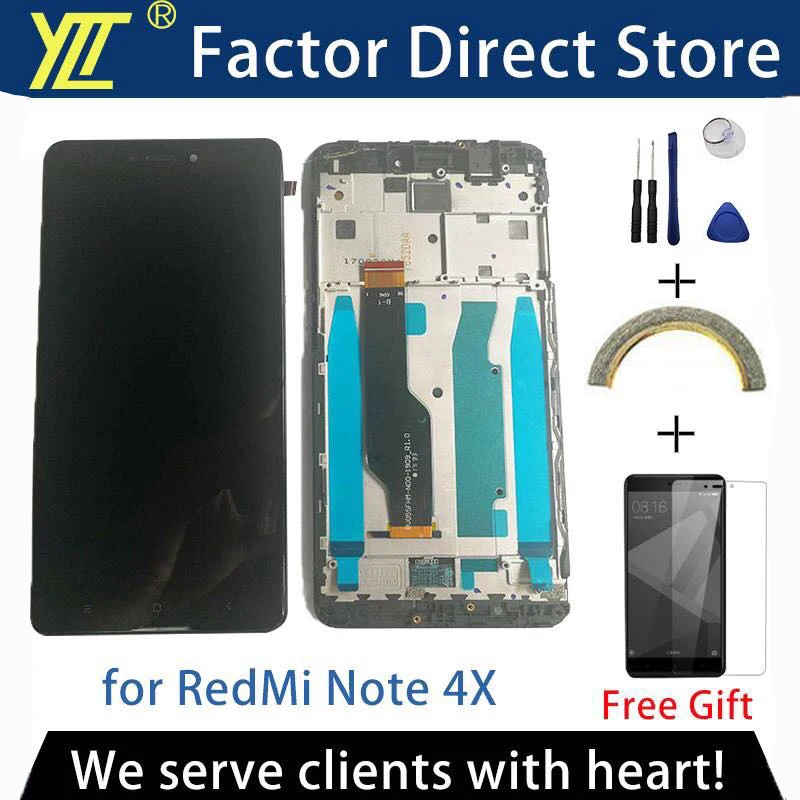 

AAA +++ качественный ЖК-дисплей + рамка для Redmi Note 4X ЖК-экран для Redmi Note 4 глобальная версия ЖК-дисплей только для Snapdragon 625