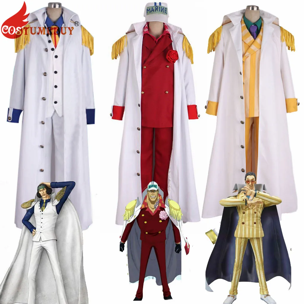 

Костюм один кусок Kizaru Taisho Borsalino белый костюм военно-морских сил Aokiji Akainu Sakazuki Borsalino Sengoku костюм L920