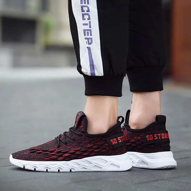 

2019 autumn classic flying woven wild running shoes comfortable breathable men's casual shoes men's shoes large sizesneakers 200