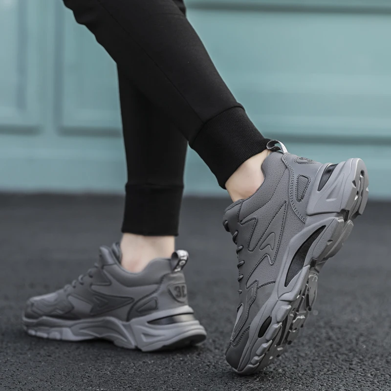 Кроссовки мужские демпфирующие Спортивная повседневная обувь толстая подошва