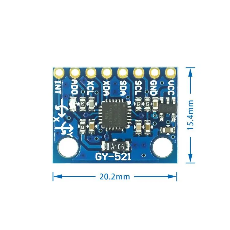 10 шт. Φ модуль mpu6050 Модуль 3 оси GY-521 Датчики + акселерометр | Электронные компоненты