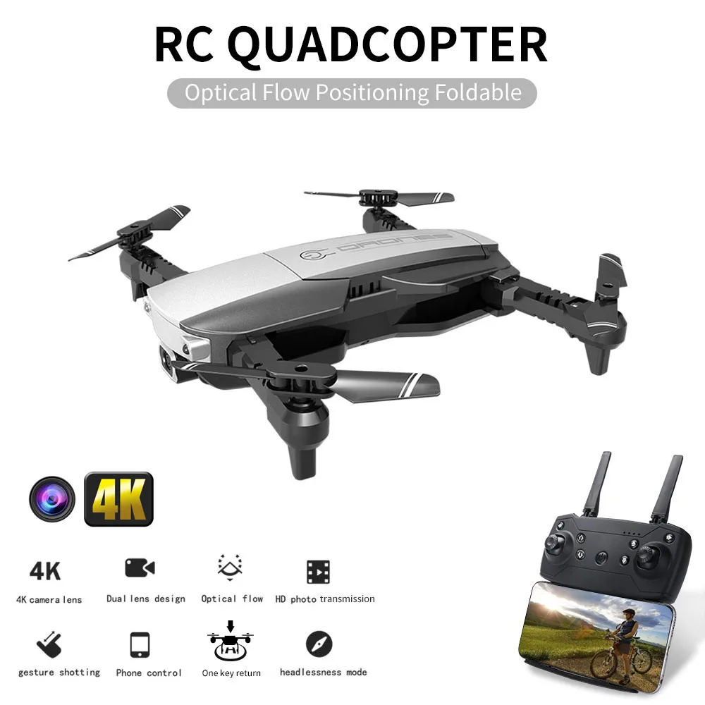 

GoolRC H3 RC Дрон с камерой 4K Wifi FPV позиционирование оптического потока фото жеста складной Квадрокоптер с 1/2/3 батареей