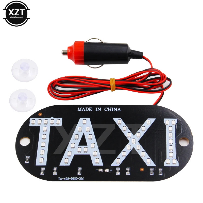 Светодиодный индикатор для такси, 1 шт., 12 В, высокое качество, энергосберегающая лампа, длительный срок службы, знак лобового стекла лампа ветрового стекла