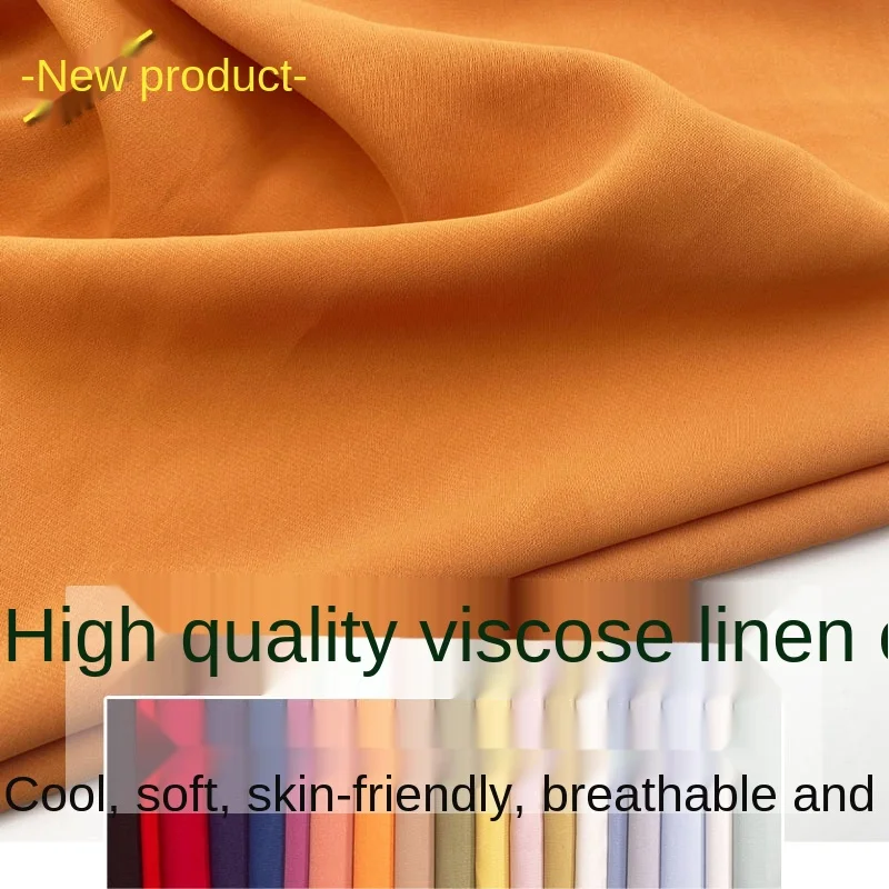 

Width 59'' Solid Color Simple Comfortable Smooth Milk Silk Chiffon Fabric By The Yard For Shirt Dress Pants Material