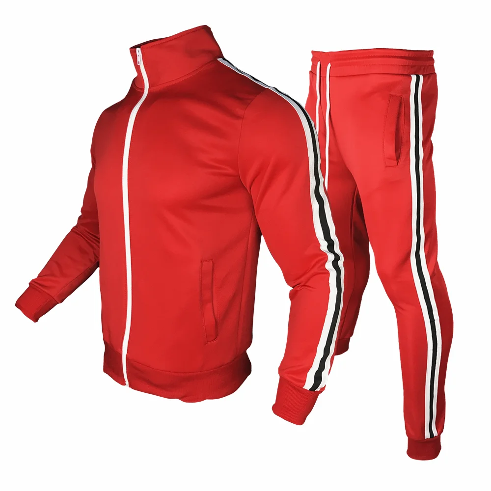 

Tracksuit Men's Fashion Hoodie Men's Suit 2021 Sportswear Men 2-piece Sweatshirt + Sweatpants Sportswear Zipper Hoodie Casual Me