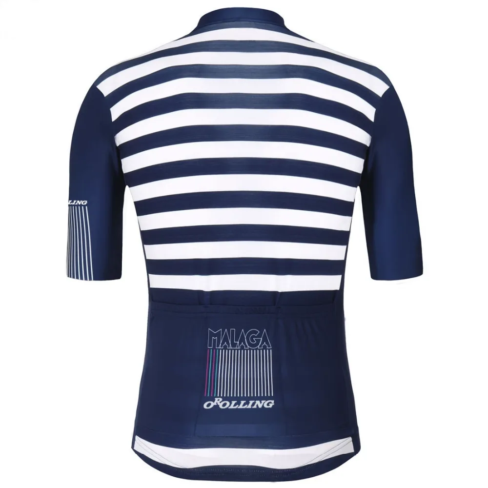 Мужская полосатая Ретро велосипедная Джерси командный велосипед дышащий