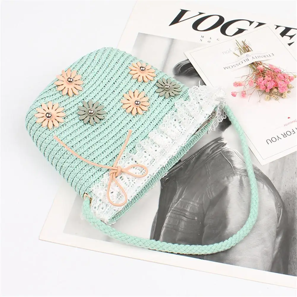 Небольшой забавная сумка мессенджер модная универсальная соломенное плетение