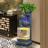 water fountain ornaments home trend decoration micro landscape humidifier lndoor garden decor of fish tank