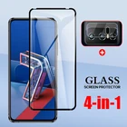 Защитное стекло 4 в 1 для Asus Zenfone 7 Pro ZS671KS ZS670KS, закаленное стекло с полным покрытием 6,67 дюйма Для Zenfone 7, защита экрана и объектива камеры