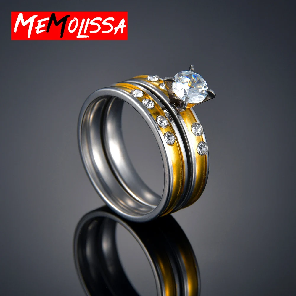 Свадебные кольца для мужчин и женщин набор колец пар Золотое кольцо браслет из