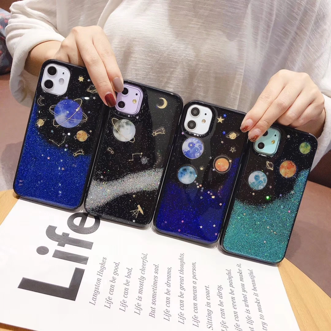 Силиконовый чехол LISCN для телефона iPhone 11 ProMAX XR XS Max защитный 8Plus 7 6S мягкий интерstellar