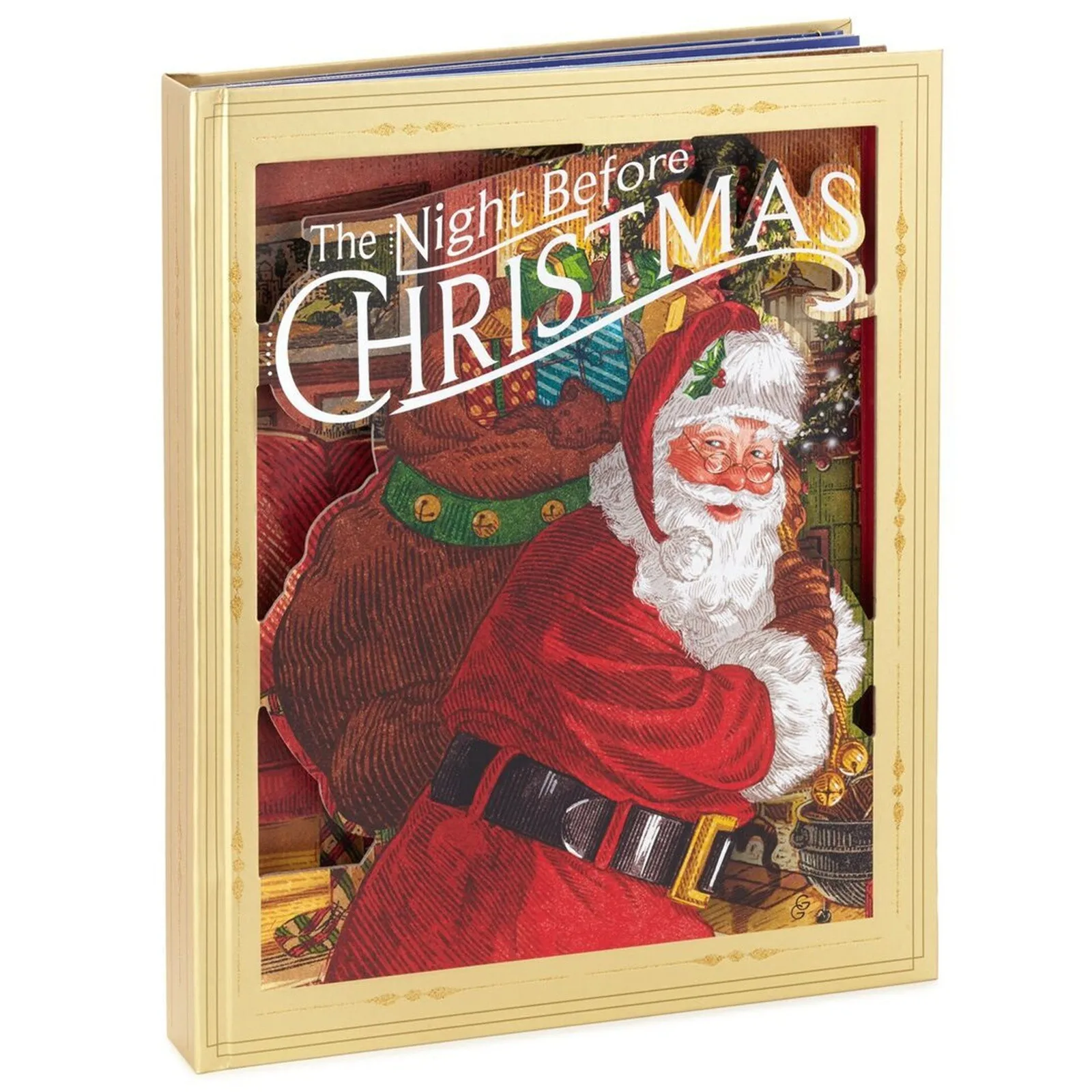 Christmas 3D Music Lighted Story Book The Night Before Pop-up With Light And Sound New Year Gift For Children | Игрушки и хобби
