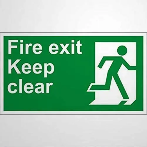 

Notice Sign Warning Sign Fire Exit Keep Clear Safety Road Sign Warning Signs Metal Sign