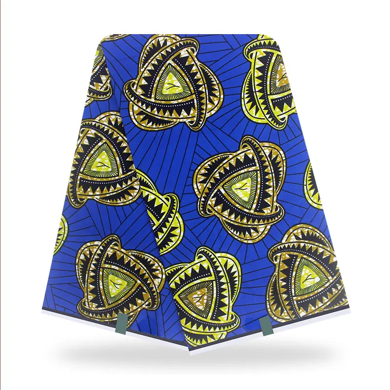 

African Wax Print Fabrics 100% Cotton 6yards Nigerian style Patchwork Sewing Guaranteed Veritable Real Wax For Dress Y1117-10