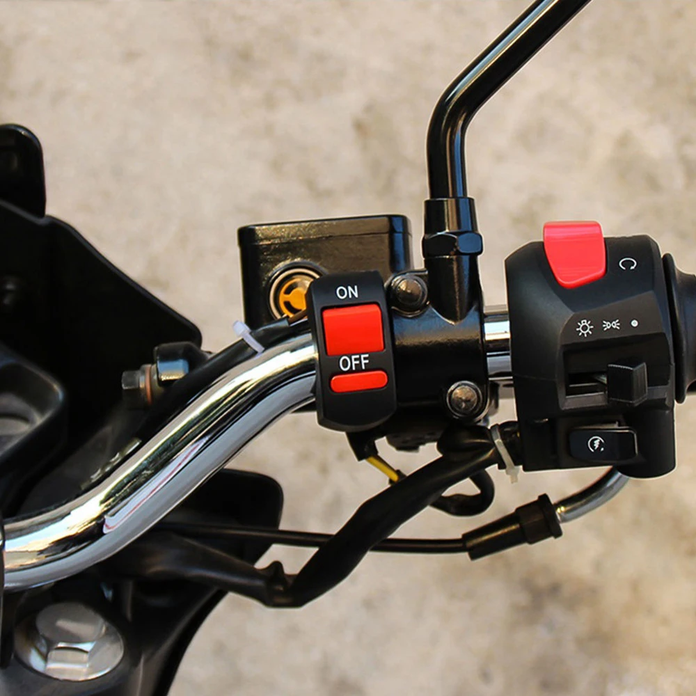 

Universal Motorcycle Handlebar Flameout Switch ON OFF Button For Suzuki 600 750 KATANA B-KING GSXS1000 RM 85 125 X Z 250 450