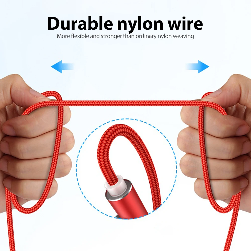 Магнитный Micro USB кабель для передачи данных 1 м2 а Xiaomi Redmi K30 Кабель с разъемом типа C