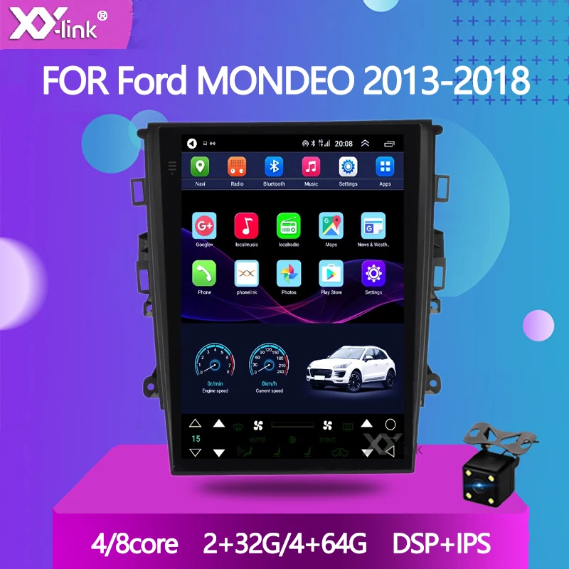 9 7 дюймовый экран TeslaStyle Android 10 0 Автомагнитола стерео для Ford Mondeo 2013-2018