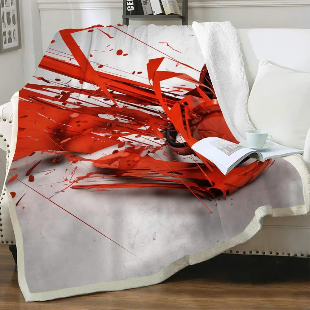 

NKNK Music Blankets Funny 3D Print Hip Hop Bedding Throw Party Blankets For Beds Sherpa Blanket New Vintage Polyester Cozy