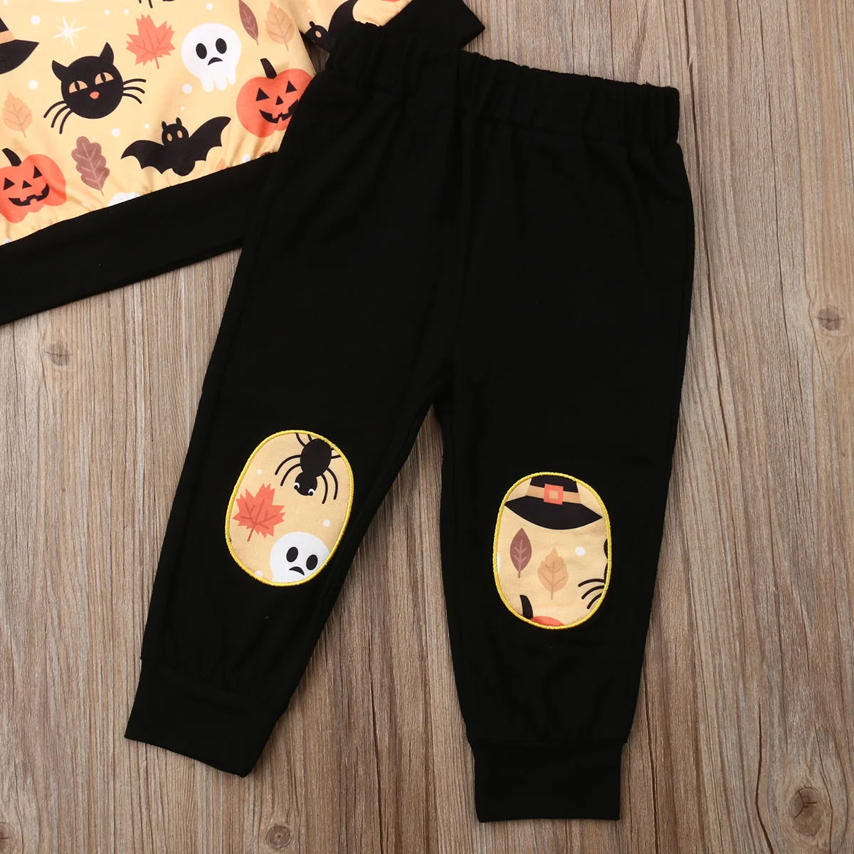 Хэллоуин 3 предмета свитер с длинными рукавами для маленьких мальчиков и девочек