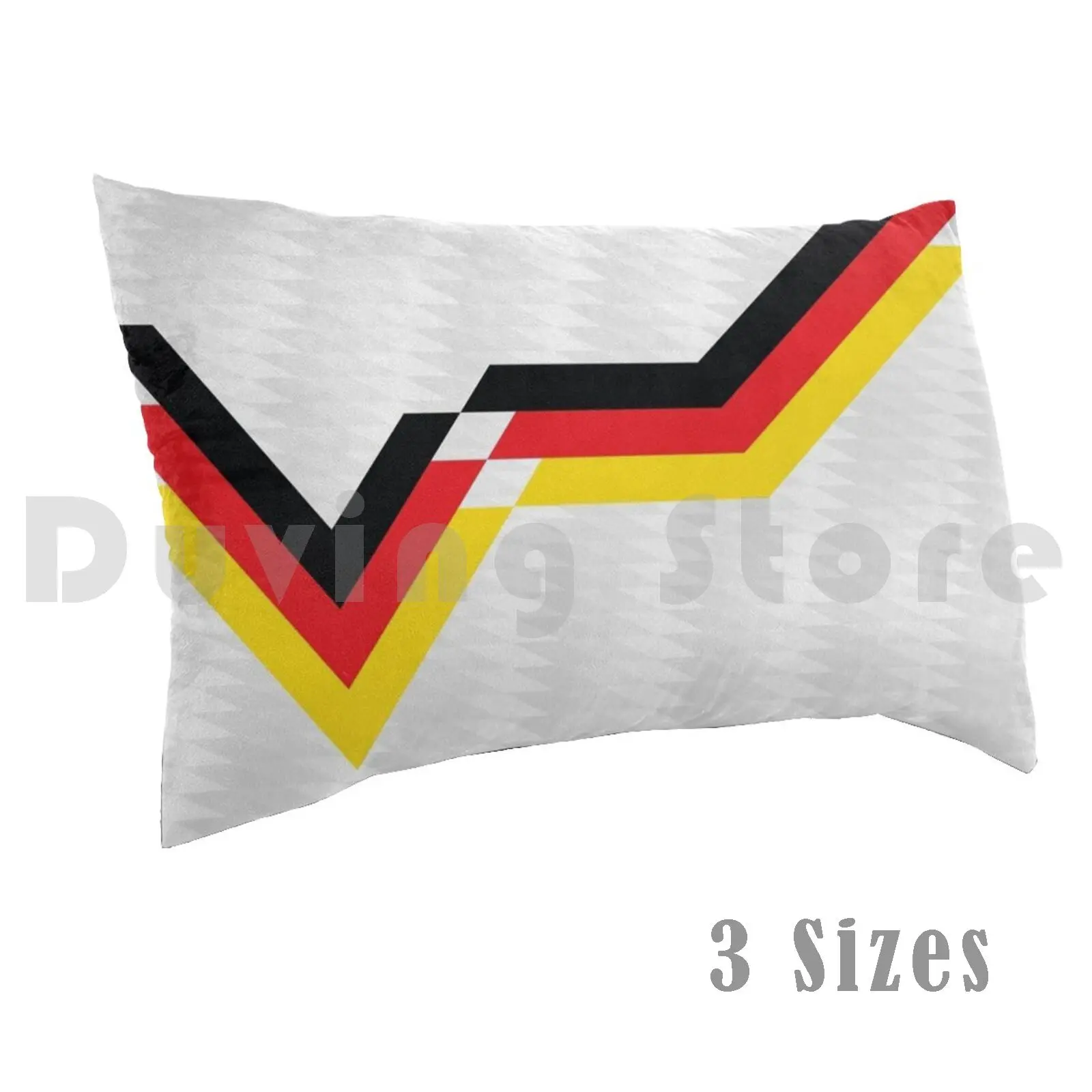 Немецкий чехол y-образной подушки для самостоятельной сборки 50x7 5 немецкий и немецкий s Футбол геометрические гомметрические полосы черный красный