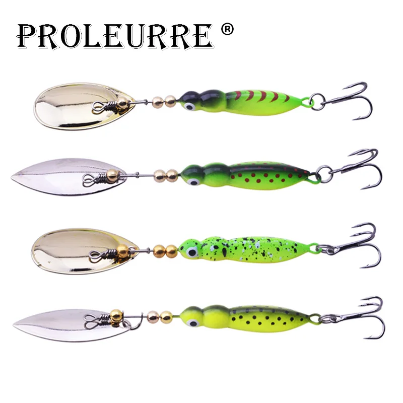 Блесна ложка Proleurre металлическая рыболовная приманка блёстки кренкбейт