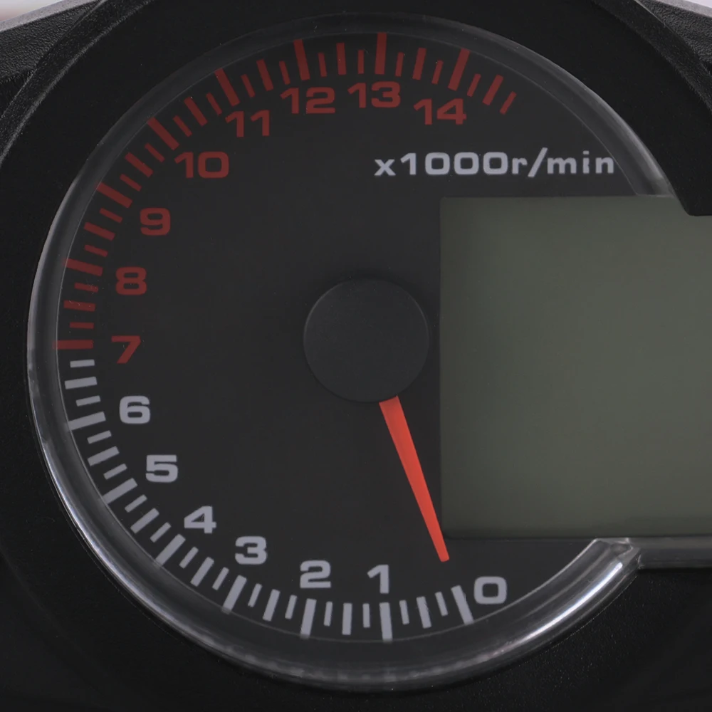 Универсальный 12 В ЖК дисплей мотоцикл одометр спидометр топливный датчик